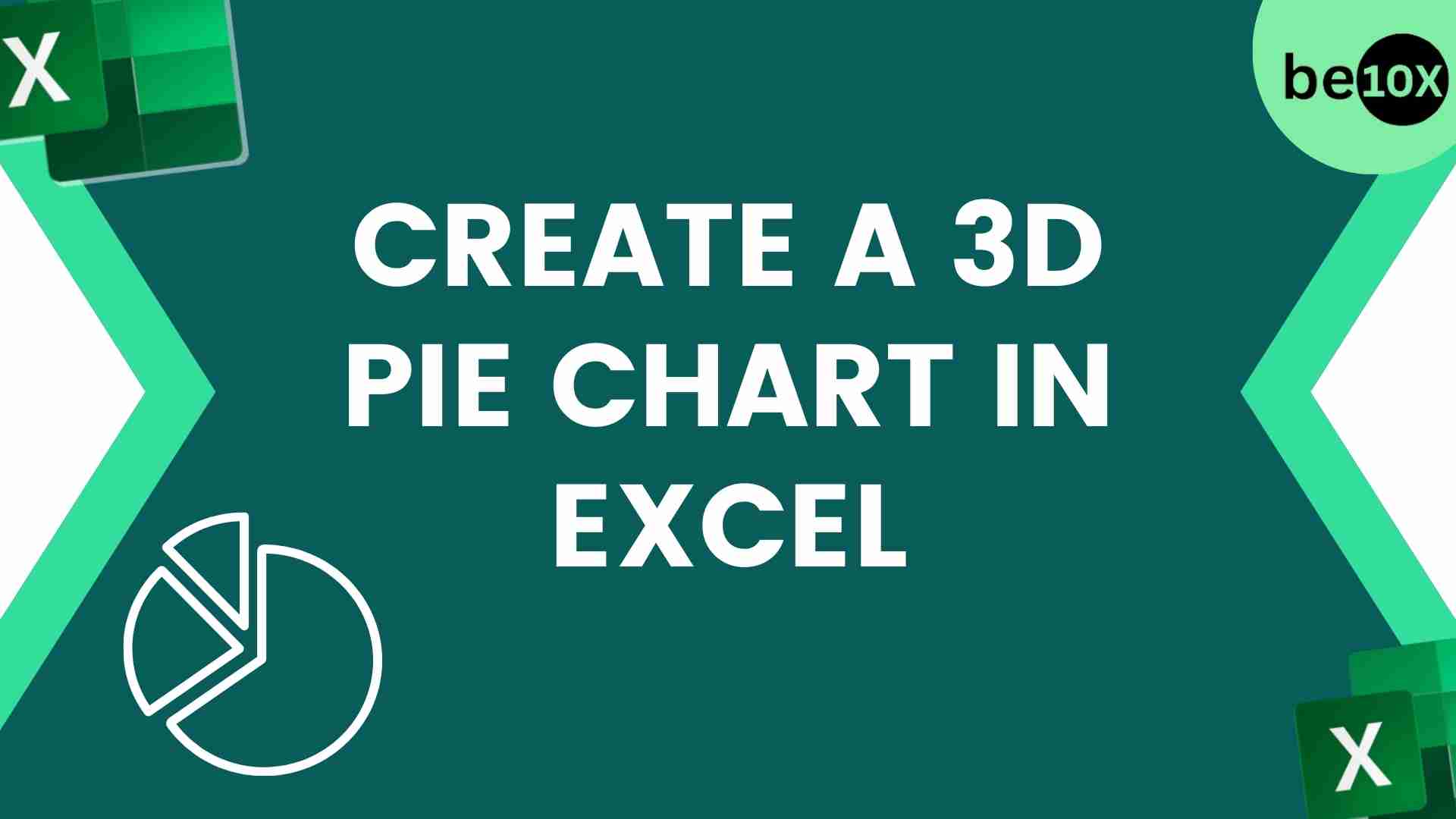 Create A 3D Pie Chart In Excel