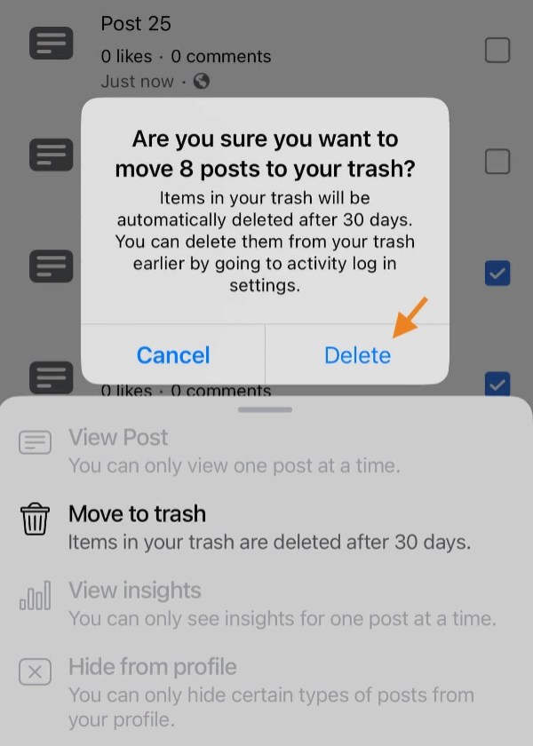 How to Mass Delete Facebook Posts on a Business Page