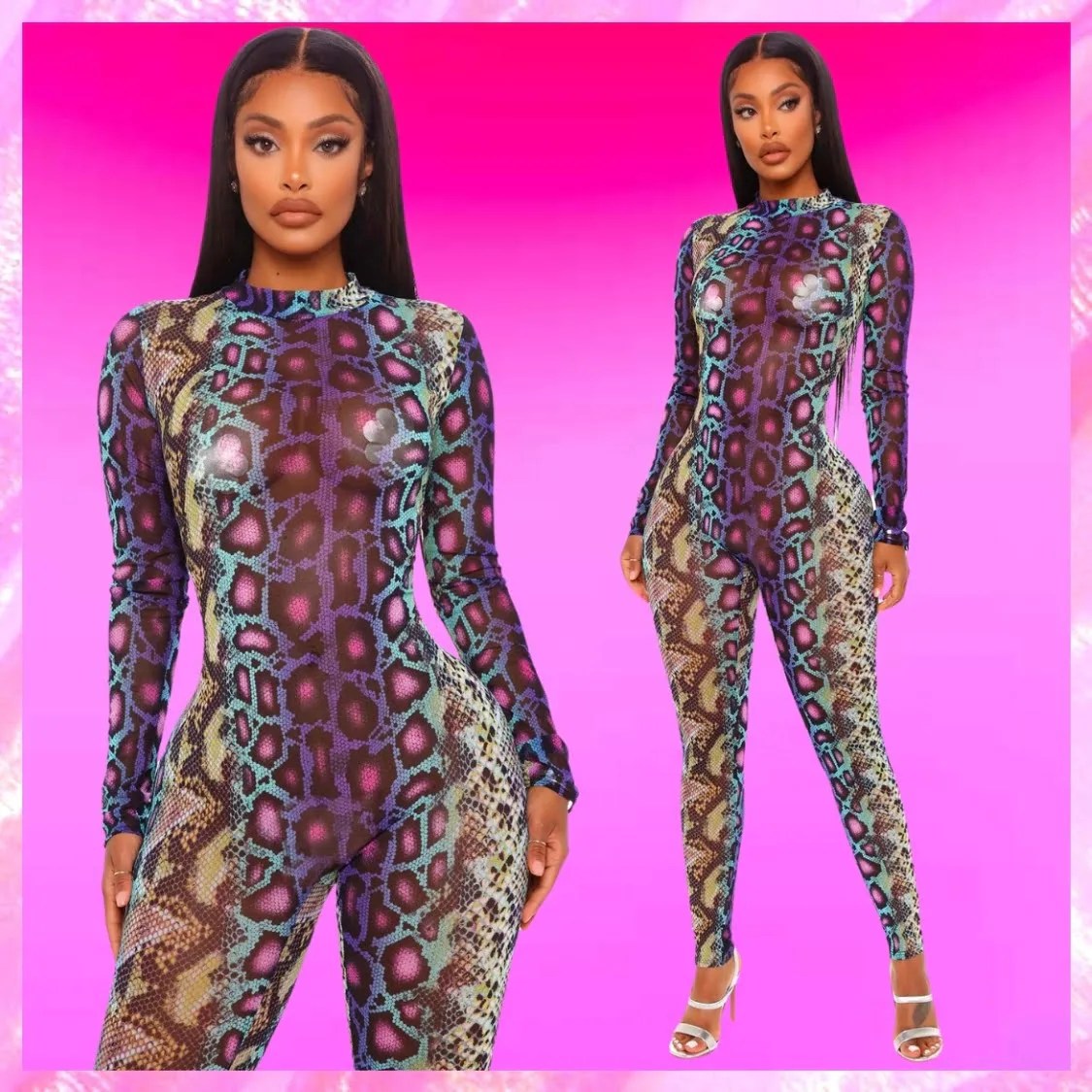 Snake Print Jumpsuit ®Beach Babe Bikini