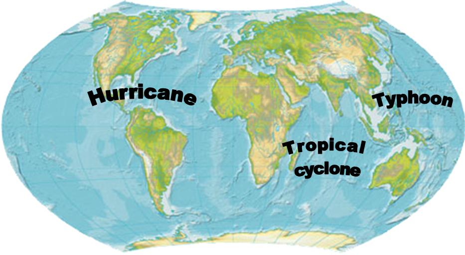Hurricane vs. Cyclone vs. Typhoon