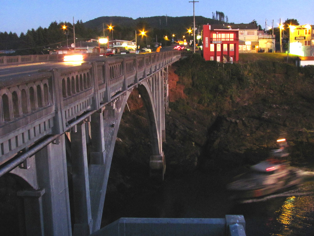 The Lil' Oregon Coast Bridge with a Kind of Secret Passage (That's