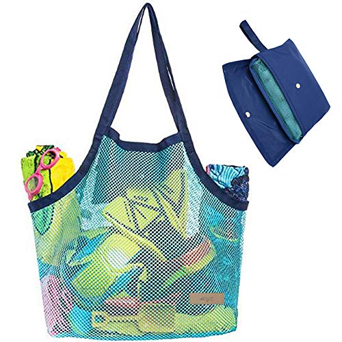 Beach Mesh Tote Bag Toys Beach Bag Perfect for Holding Childrens’ Toys
