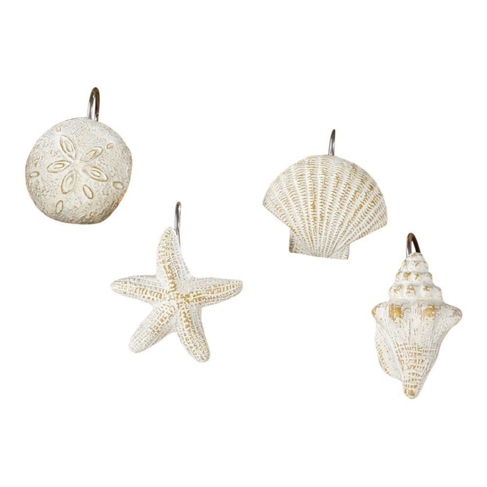 10+ BEST OCEAN, BEACHY and TROPICAL Hooks for Bathroom Shower Curtains