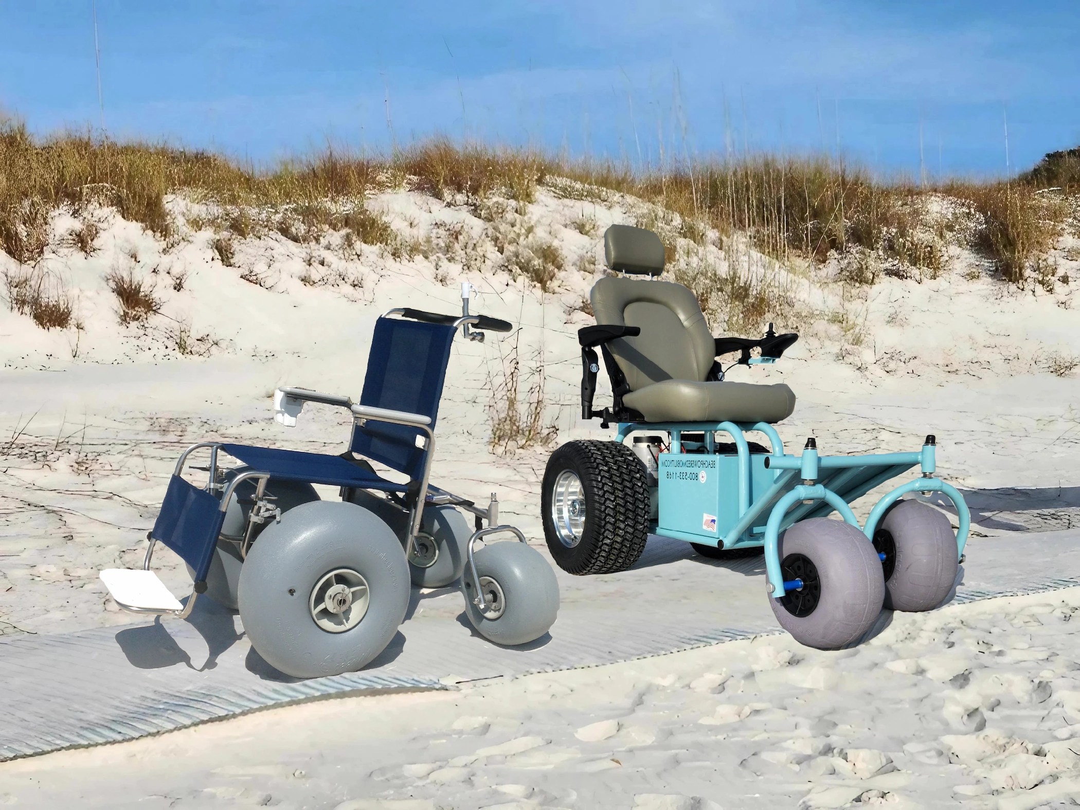 Push Beach Wheelchair Beach Powered Mobility
