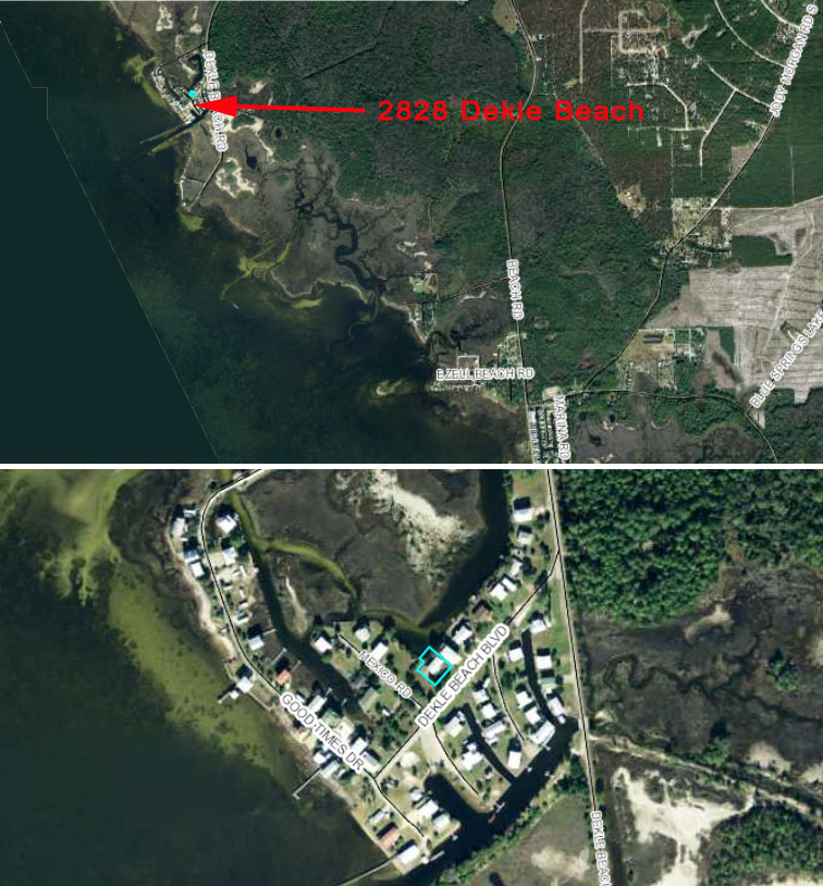 Keaton Beach Fl Map 2828DekleBeachBlvd