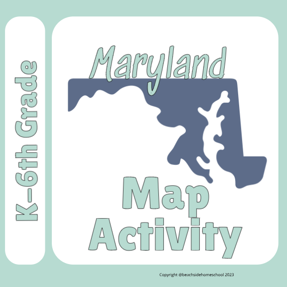 Maryland Map Labeling Project Activity Elementary Student