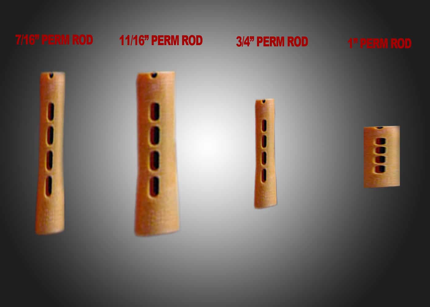 How to roll hair with Perm rods and Different Perm rod sizes