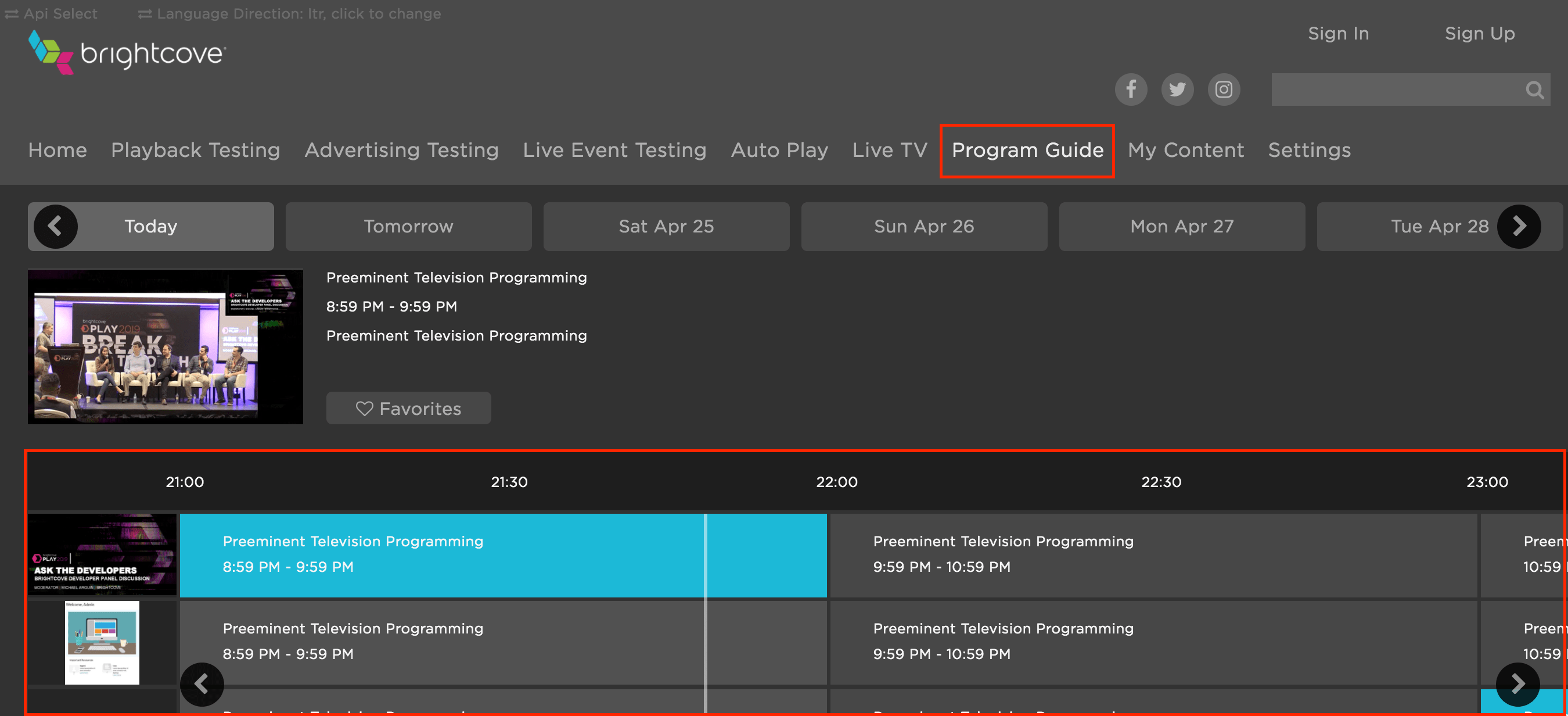 Creating an Electronic Program Guide (EPG)