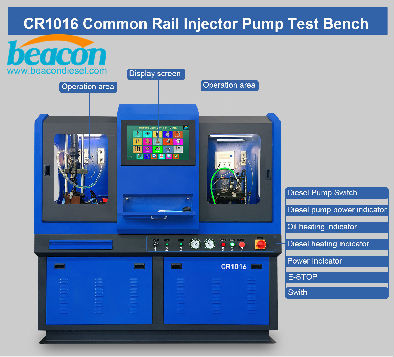 CR1016 EUI EUP common rail diesel fuel injector pump testing equipment