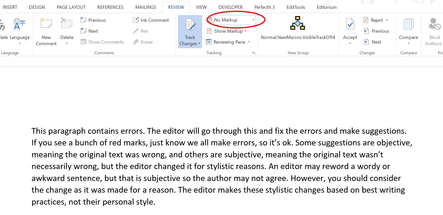 How to Use Word's Track Changes Beacon Point Services
