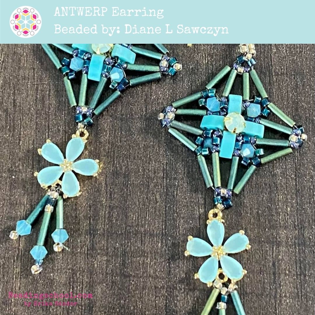 ANTWERP earrings beading tutorial