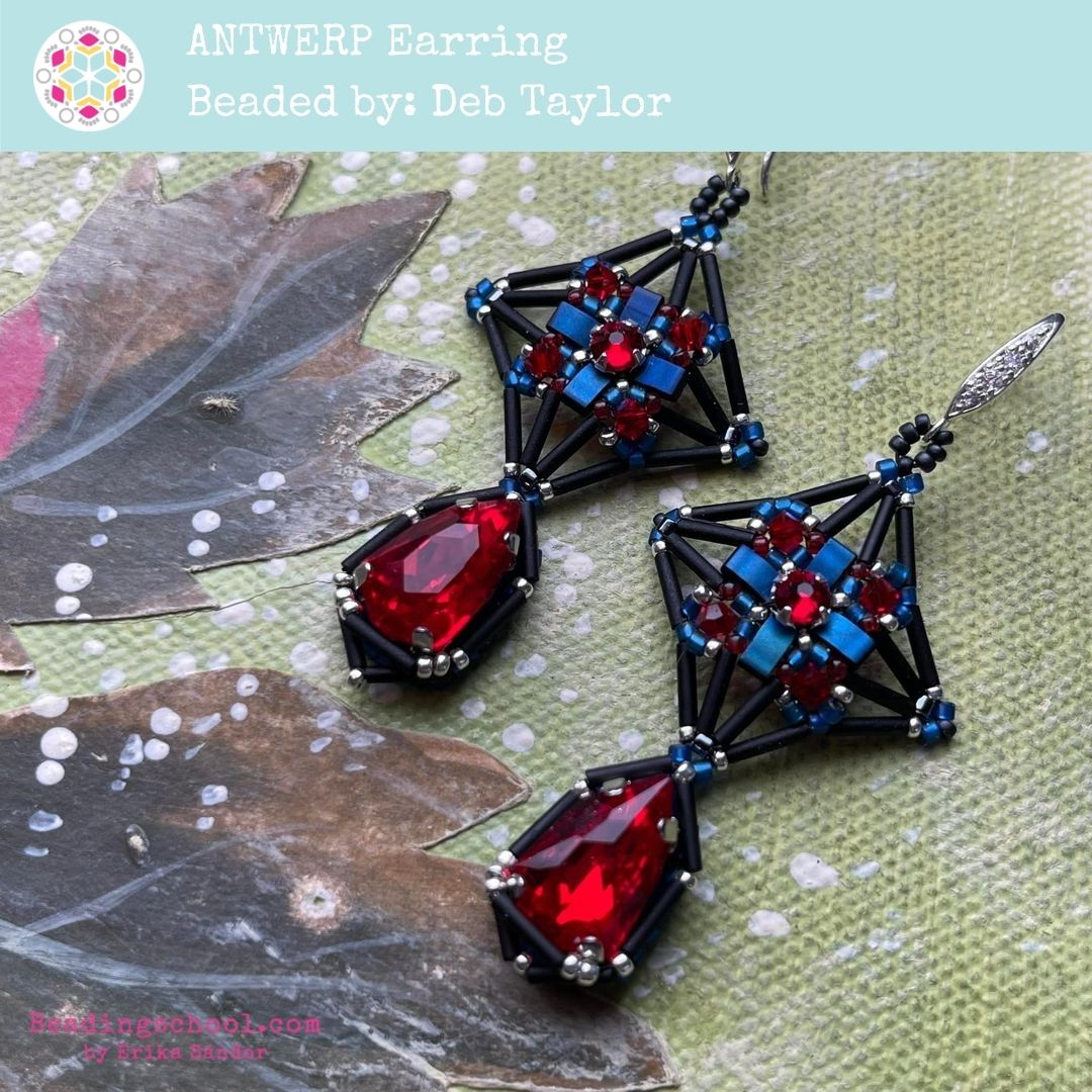 ANTWERP earrings beading tutorial