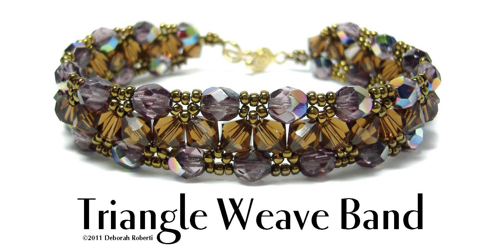 Triangle Weave Bracelet by Deb Roberti Beads & Needs