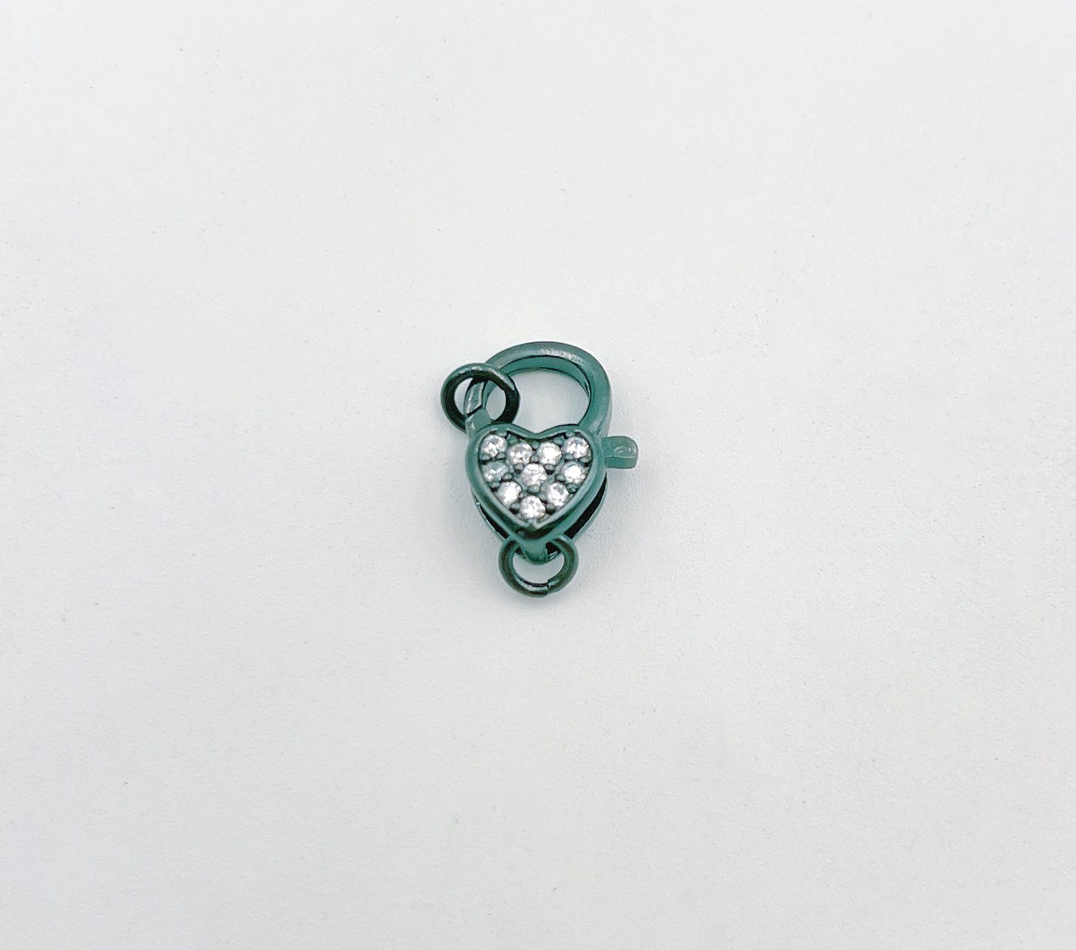 18K Gold Filled Heart Lobster Claw Clasp, Dainty Heart Clasp, Lanyard