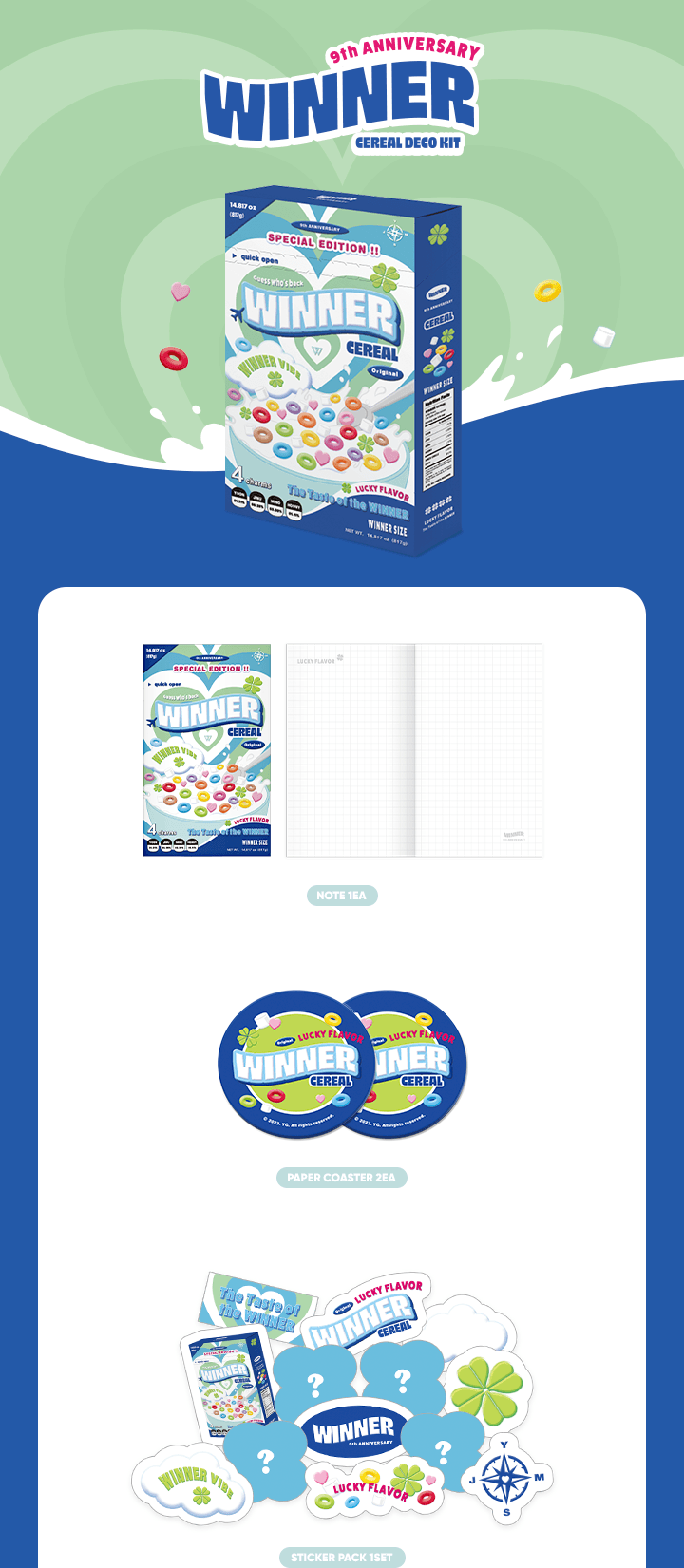 WINNER 2023 DEBUT ANNIVERSARY CEREAL DECO KIT BEADSOFBULLETS