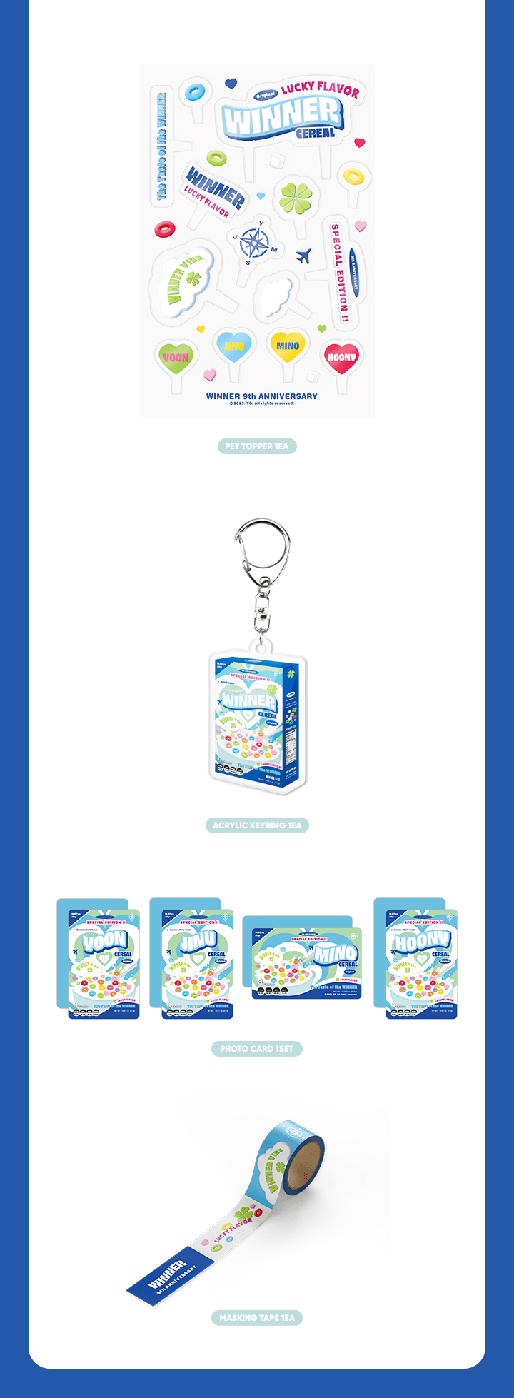 WINNER 2023 DEBUT ANNIVERSARY CEREAL DECO KIT BEADSOFBULLETS