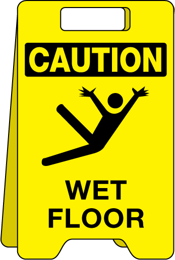 Floor sign CAUTION Wet Floor | Beaed