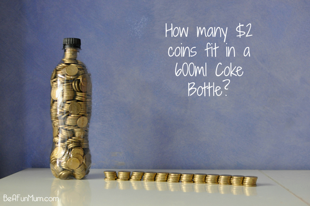 How Many 2 Coins Fit in a 600ml Coke Bottle? Be A Fun Mum