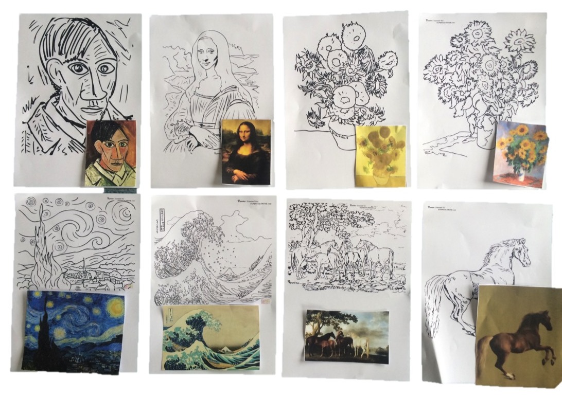 Famous Painting Colouring Pages Be A Fun Mum