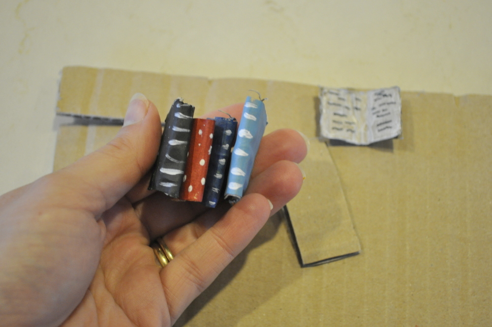 Mini Books in a Cardboard Box Library Be A Fun Mum
