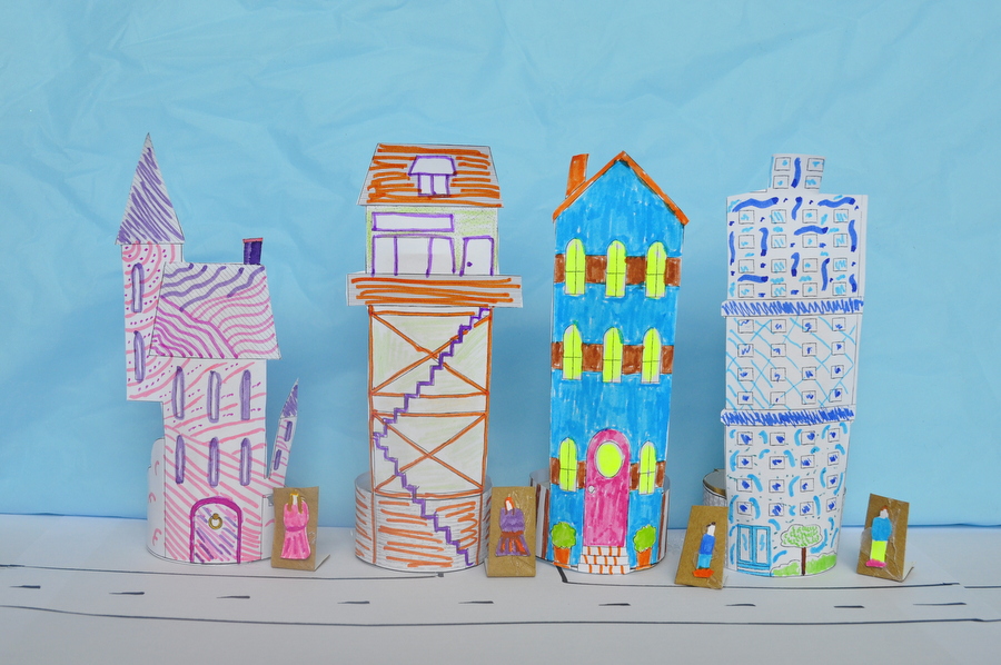 Mini Paper Houses Printable Design a Street Be A Fun Mum
