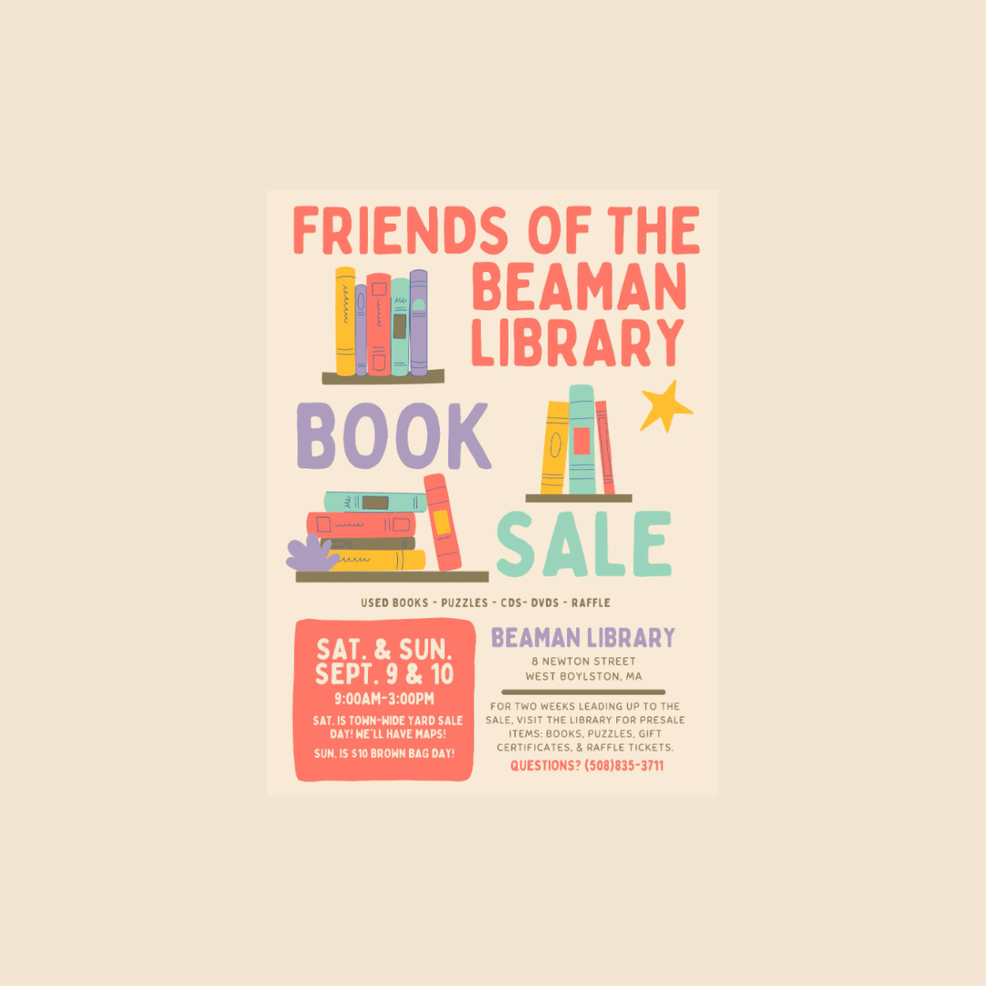 The Friends of the Beaman Library Annual Book Sale Beaman Memorial