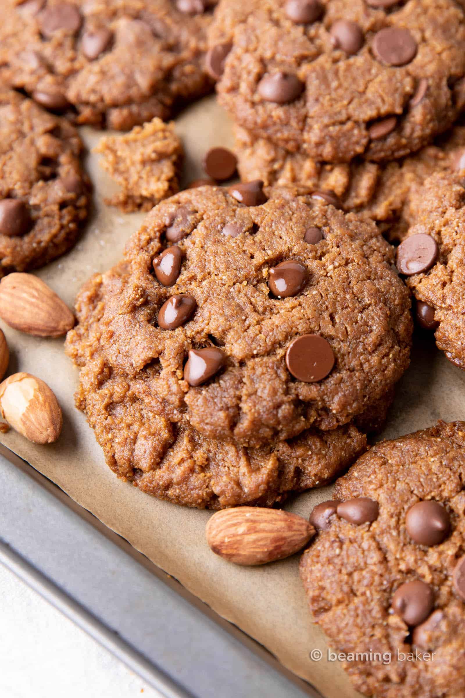 4 Ingredient Flourless Almond Butter Cookies (Gluten Free) Beaming Baker