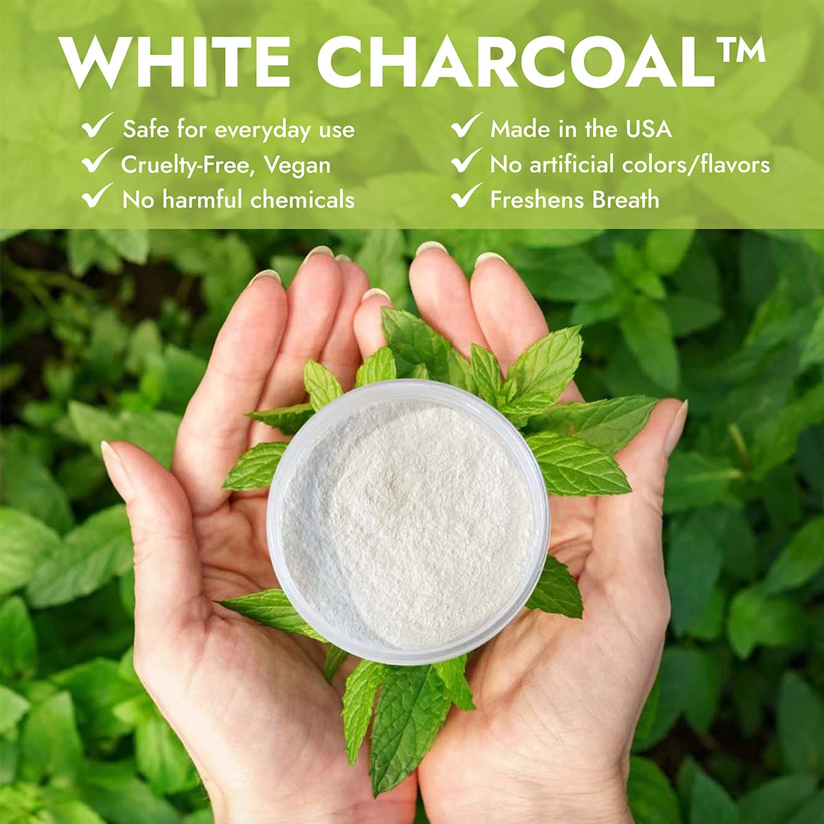 White Charcoal™ Teeth Whitening Powder Beaming White Teeth Whitening