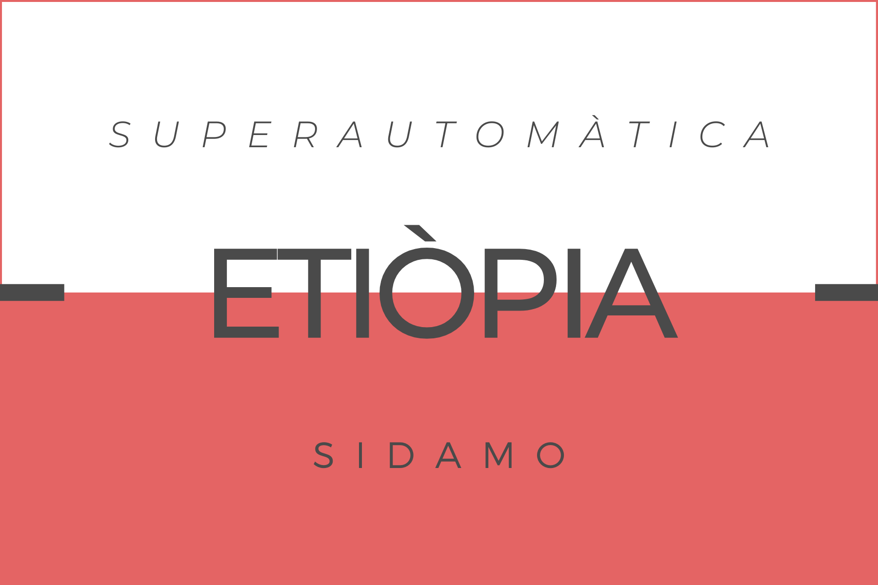 ETHIOPIA coffee Sidamo for Superautomatic coffee machine Bean Aroma Cafè