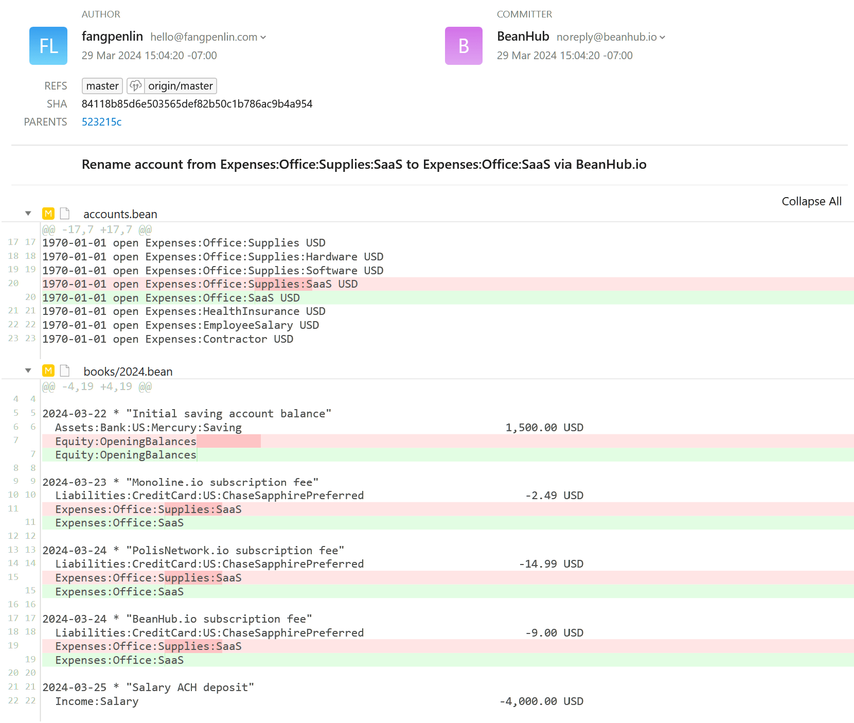 BeanHub Mass renaming accounts made way easier with new account features!