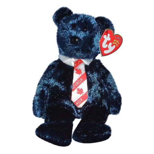 Pops the Bear Canadian Neck Tie Beanie Babies Beaniepedia