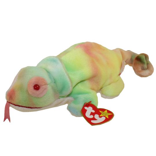 Rainbow the Chameleon Tiedyed Beanie Babies Beaniepedia