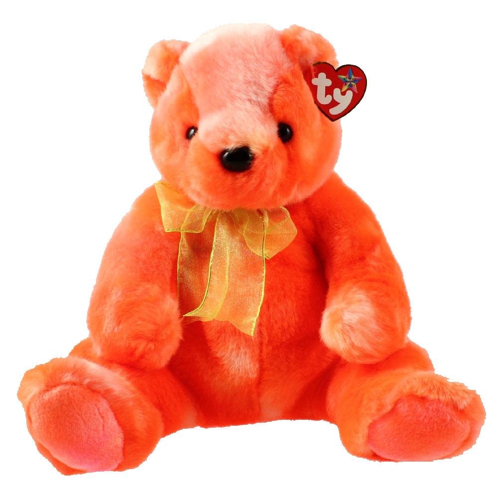 Tangerine the Bear Plush Fabric Beanie Buddies Beaniepedia