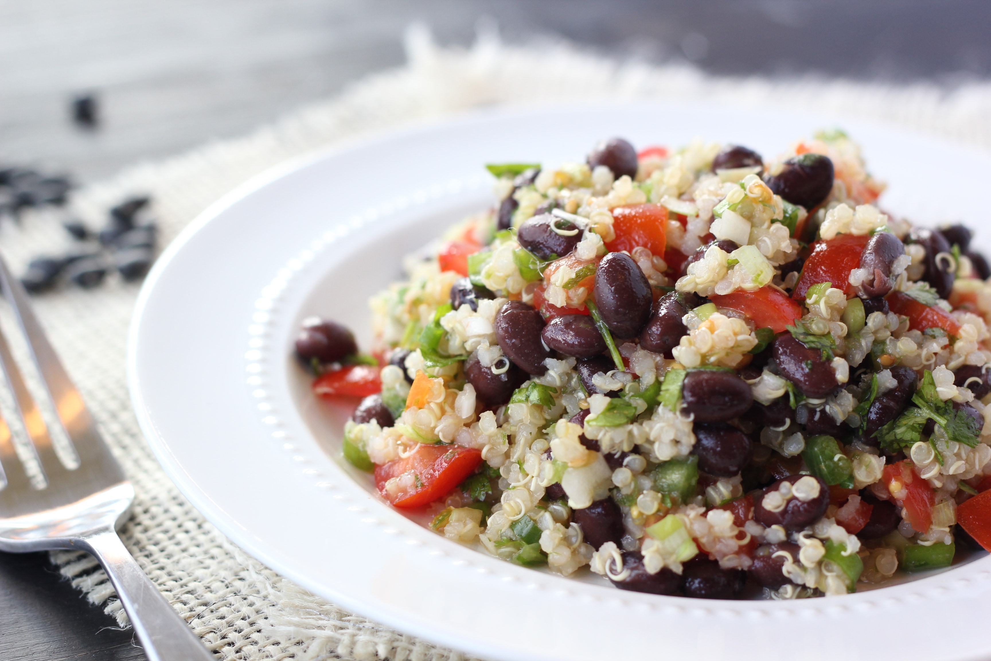 Quinoa &amp; Black Beans Bean Institute