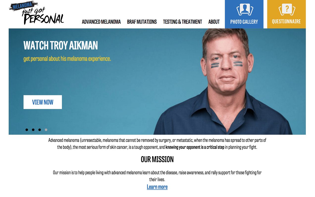 Melanoma Just Got Personal with Troy Aikman Bean Labs