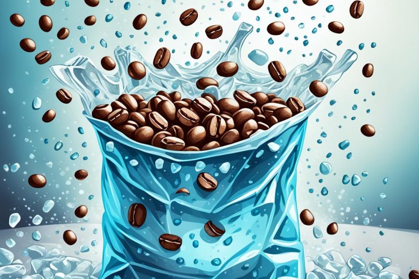 Can coffee beans be frozen to extend freshness?