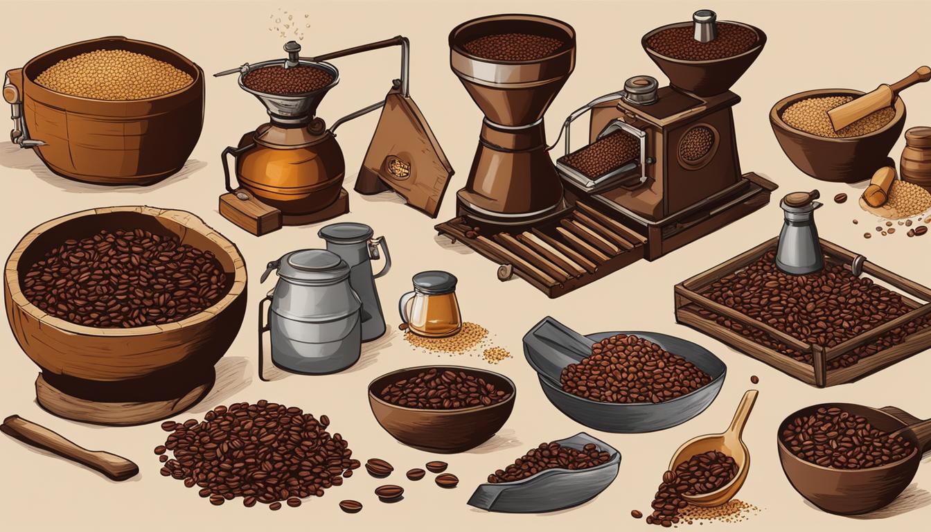 How do different coffee bean processing methods affect flavor?