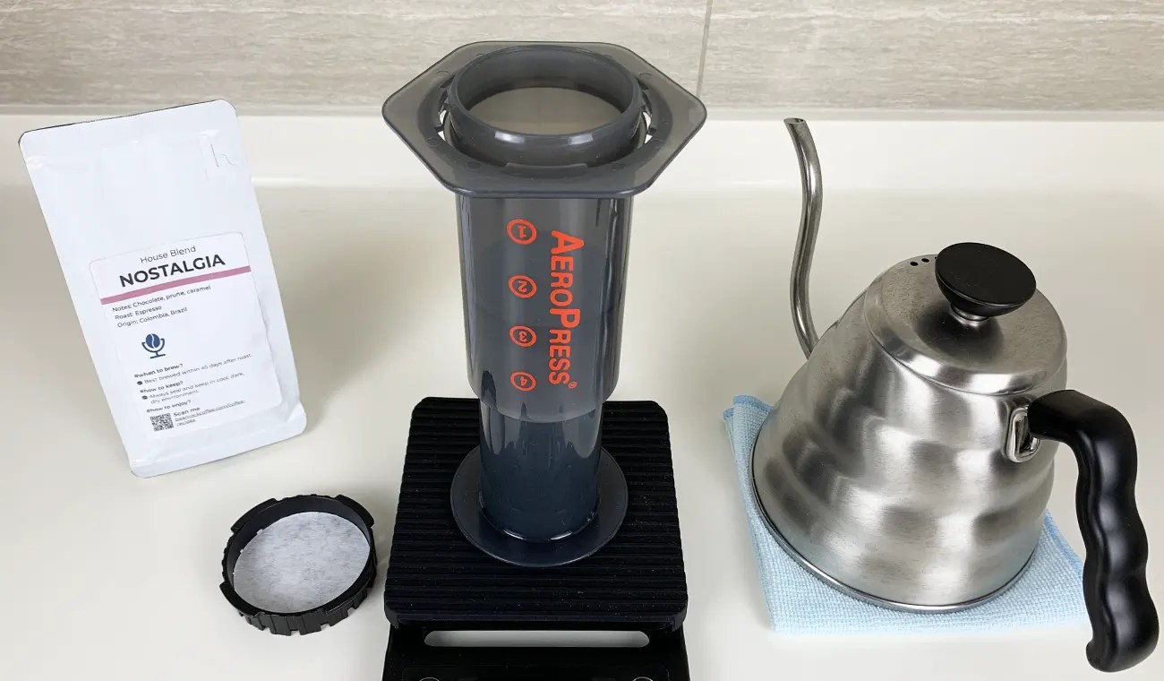 AeroPress Espresso Shot (Inverted) Coffee Recipe Bean Rock Coffee