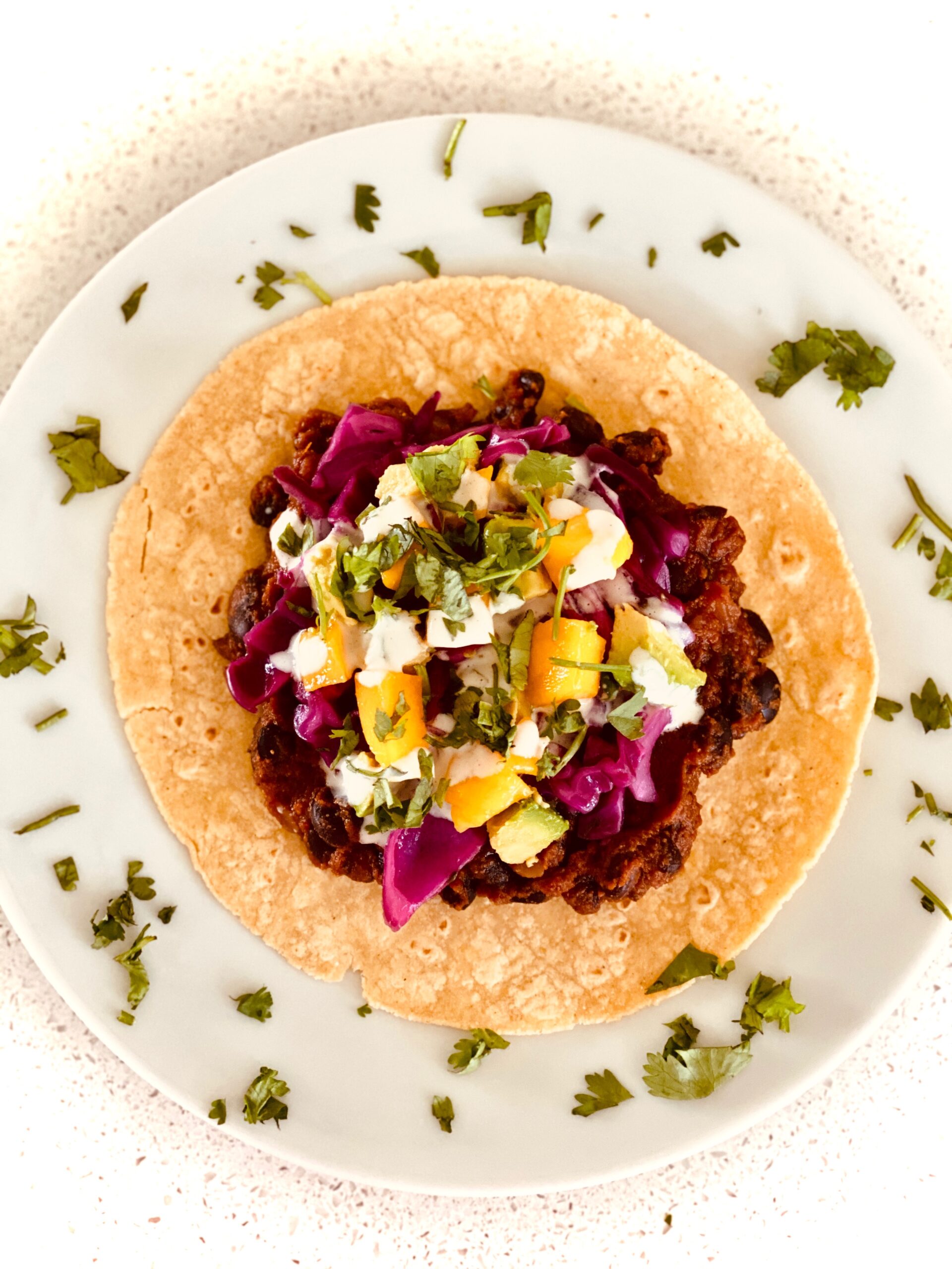 Black Bean Tacos with Cabbage Slaw And Lime Crema Beantown Kitchen