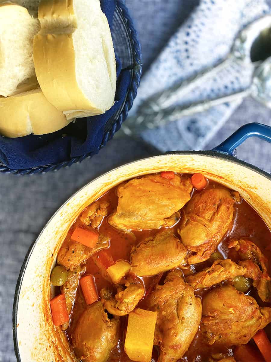 Easy Chicken Fricassee Cuban Style (Fricasé de Pollo) Bean Train