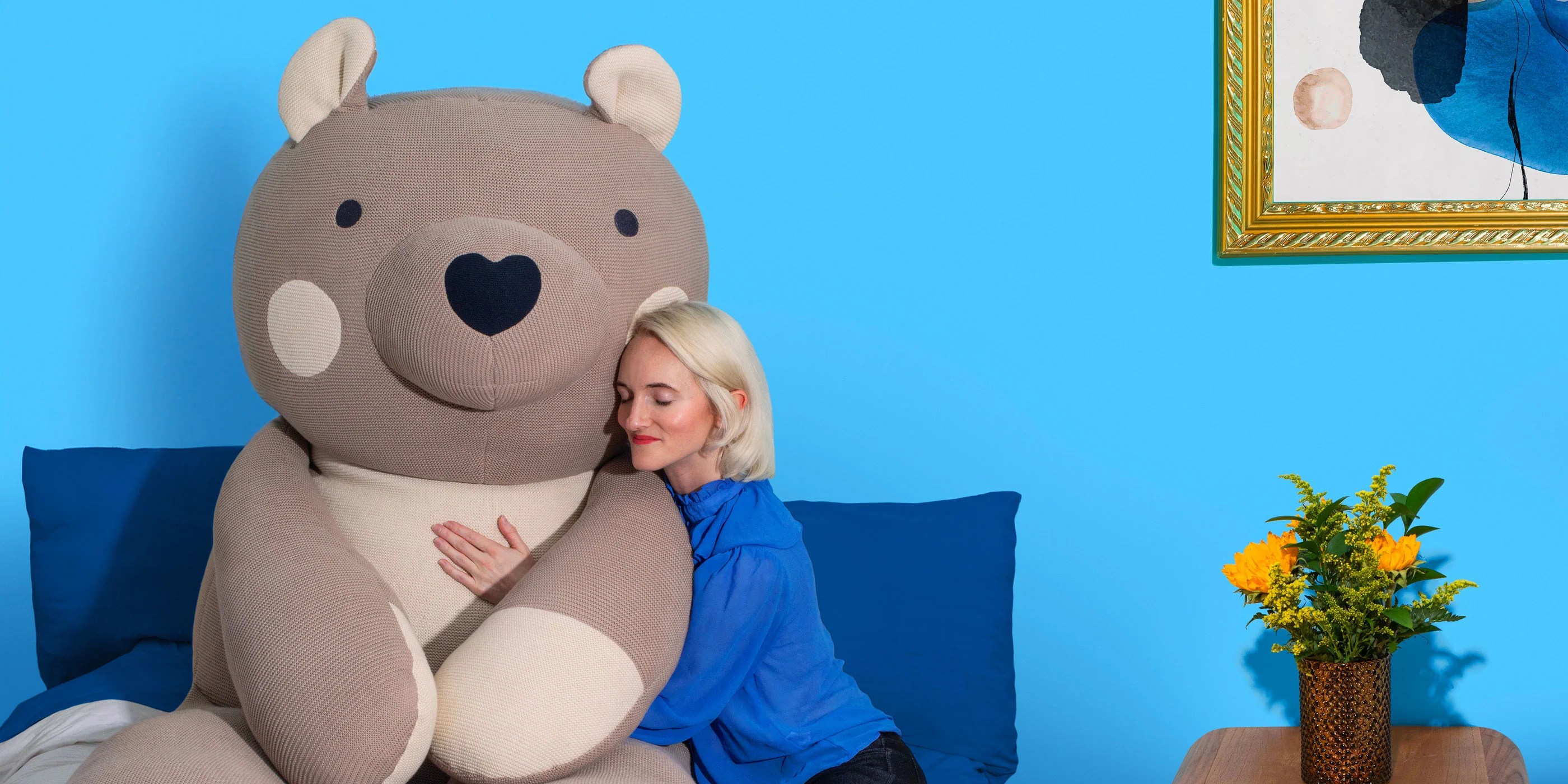 Jumbo Benji 50 lb Plush Bear Designed to Deliver Stress Relief