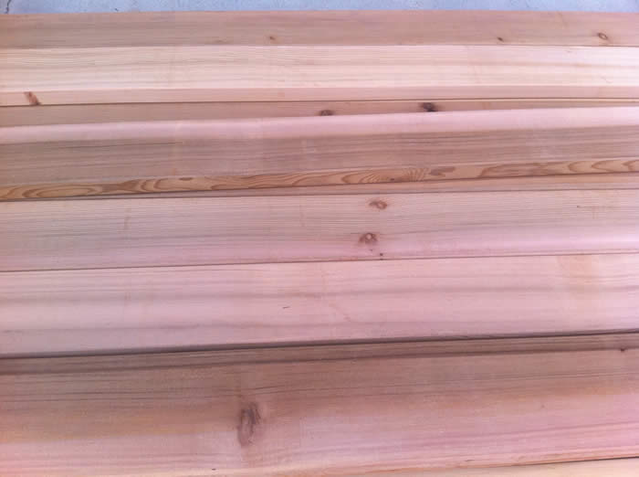 D and Better Clear Grade Western Red Cedar Bear Creek Lumber