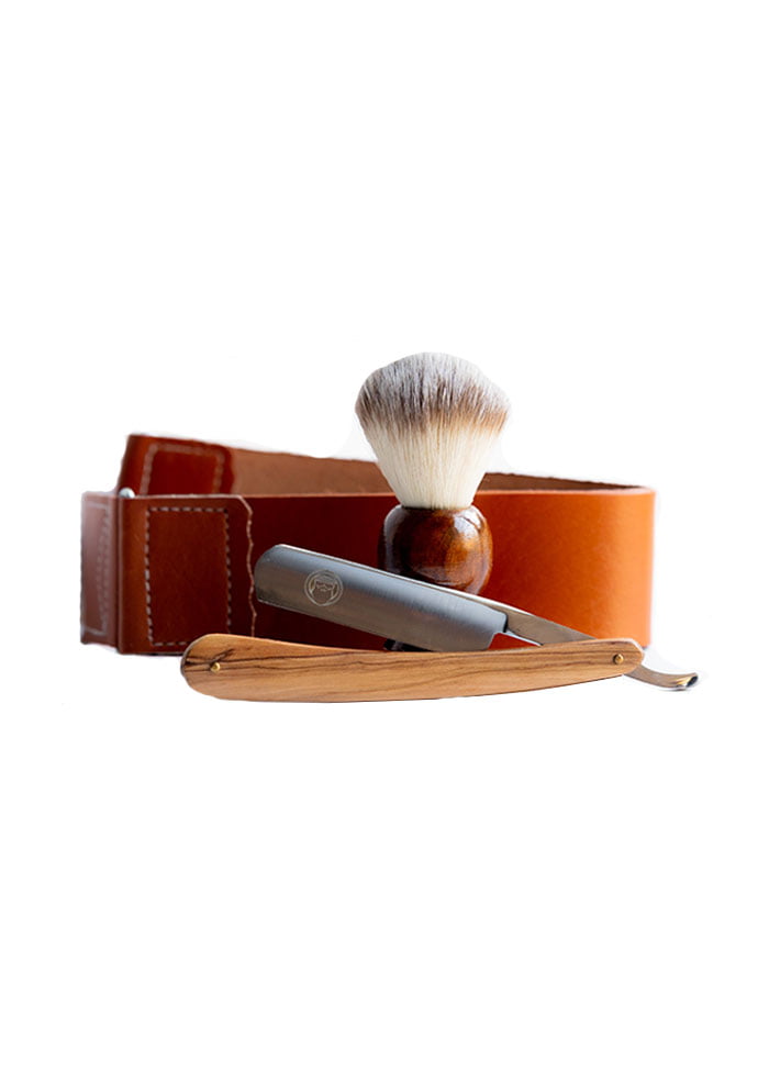 Beginner Straight Razor Shaving Kit + Storage Bag Beard Boys South Africa