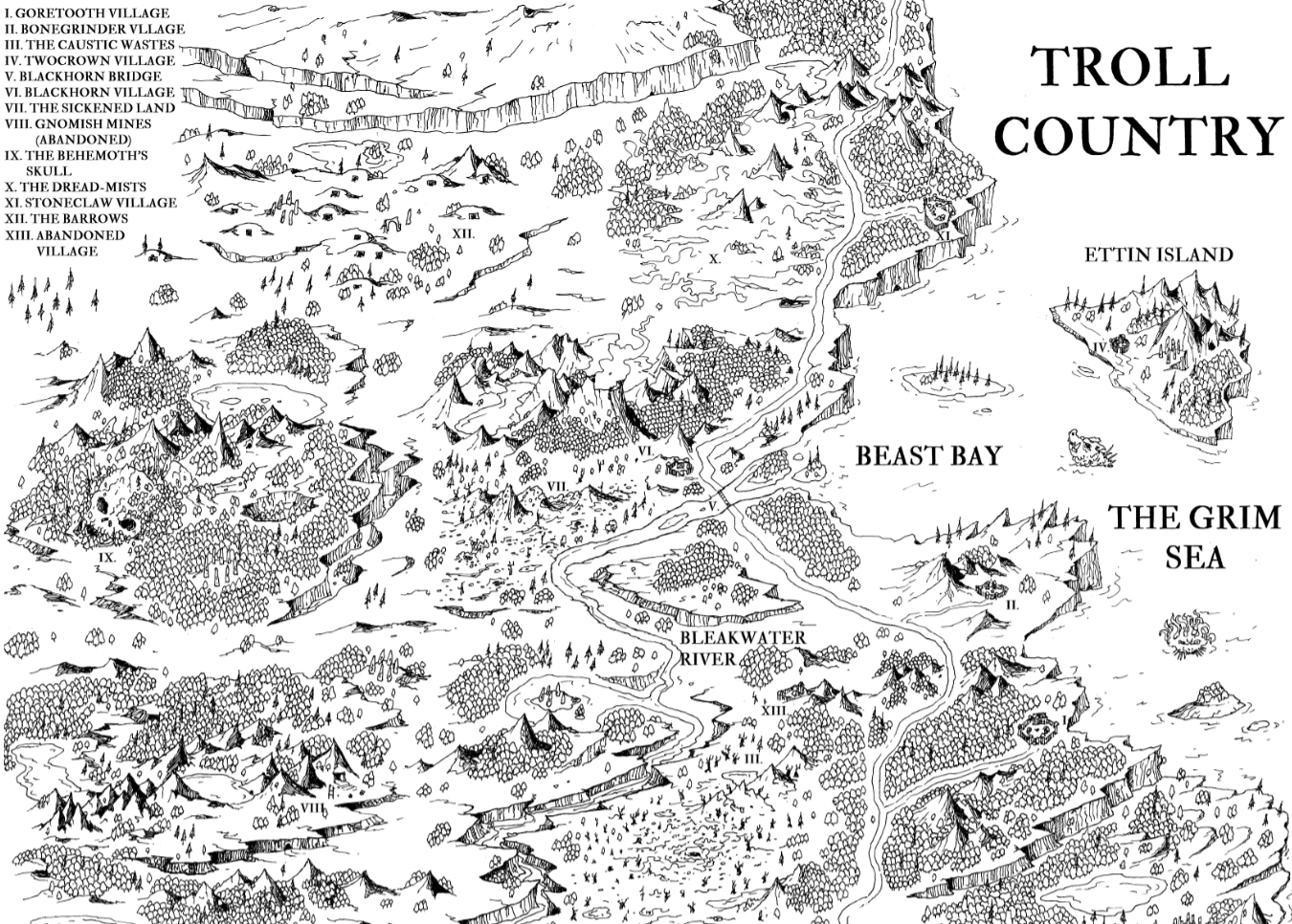 Hex Session XVII 5th Edition Actual Play “Troll Country” BEARDED