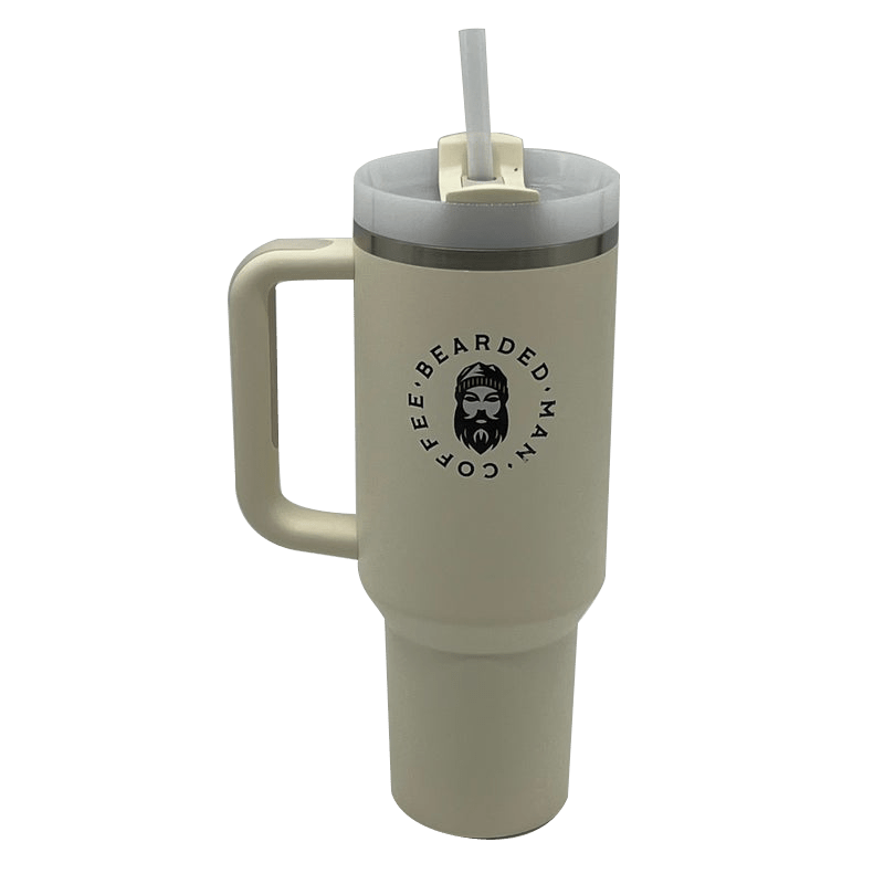 40 oz Stanley The Quencher H2.0 Flowstate Cream Tonal Tumbler - Bearded