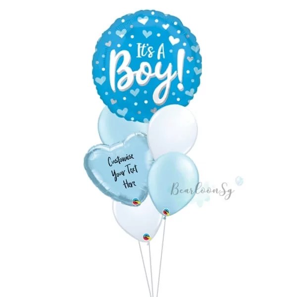 It's a Boy Balloon Bouquet BearloonSG