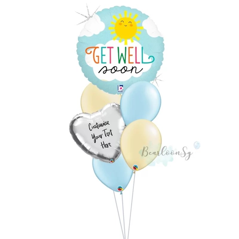 Sunny Get Well Soon Balloon Bouquet BearloonSG
