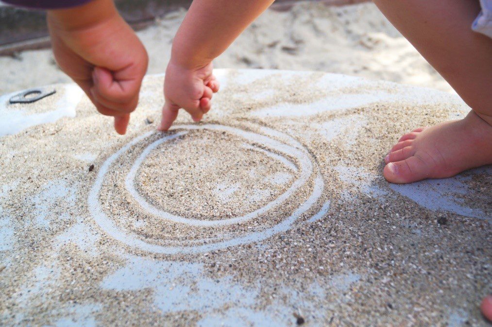 Discovering Sand as a MarkMaking Tool Bear Park