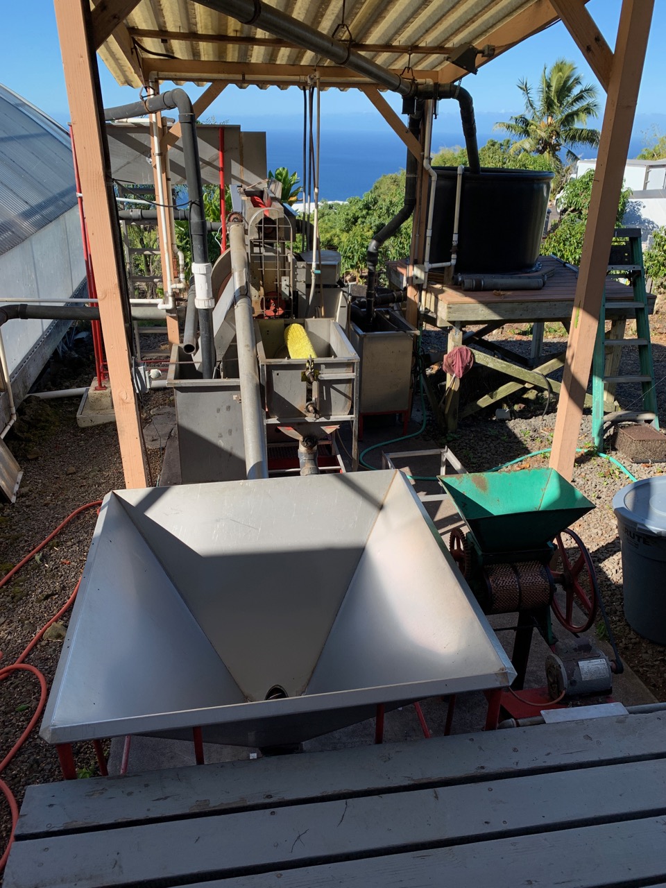 Washed Coffee; Wet Milling 100 Kona coffee