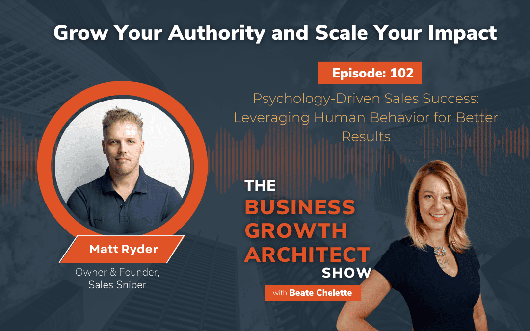 Ep 102 Matt Ryder PsychologyDriven Sales Success Leveraging Human
